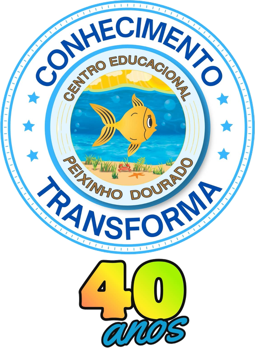 Selo comemorativo de 40 anos do Centro Educacional Peixinho Dourado